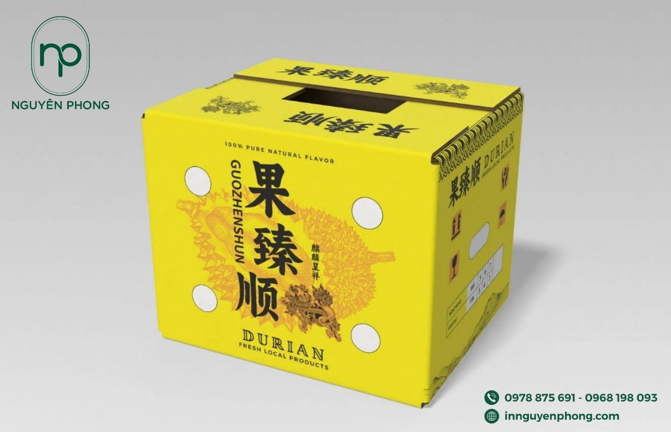 In thùng carton đựng sầu riêng tại TP.HCM xuất khẩu